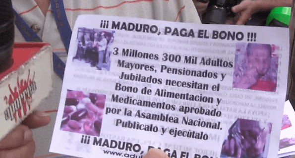 Los pensionistas también sacuden a&nbsp;Maduro.