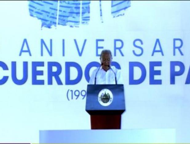 Sanchéz Cerén llamó a continuar el proceso de paz en El&nbsp;Salvador