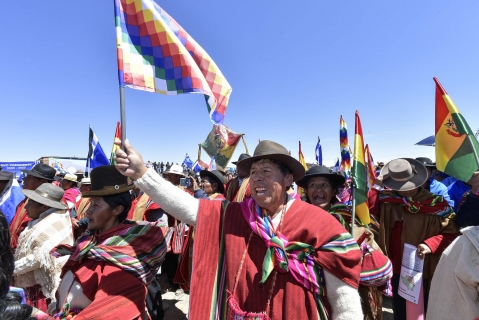 EVO: «: La historia de Bolivia nunca más será contada sin la voz de pueblos&nbsp;indígenas»