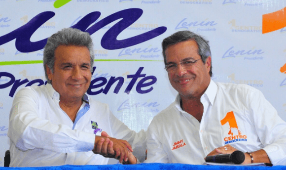 El Candidato presidencial Lenín Moreno suma apoyos de cara a la segunda&nbsp;vuelta.