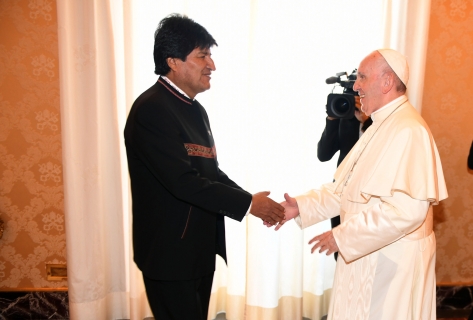 Evo y Papa Francisco acordaron renovar compromiso de Bolivia con la Santa&nbsp;Sede